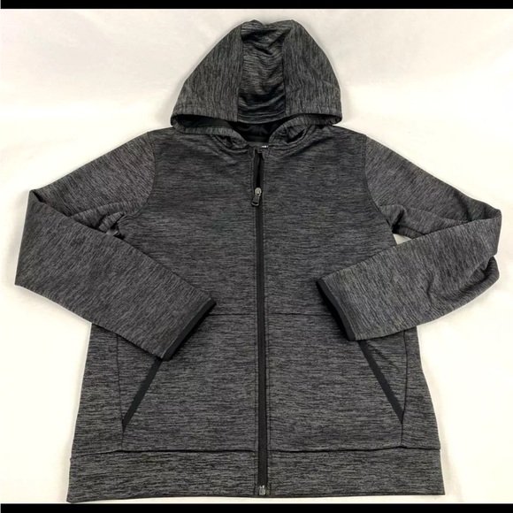 Under Armour Other - Boys Under Armour Full Zip Hoodie Jacket Sz YLG Loose Gray Coldgear